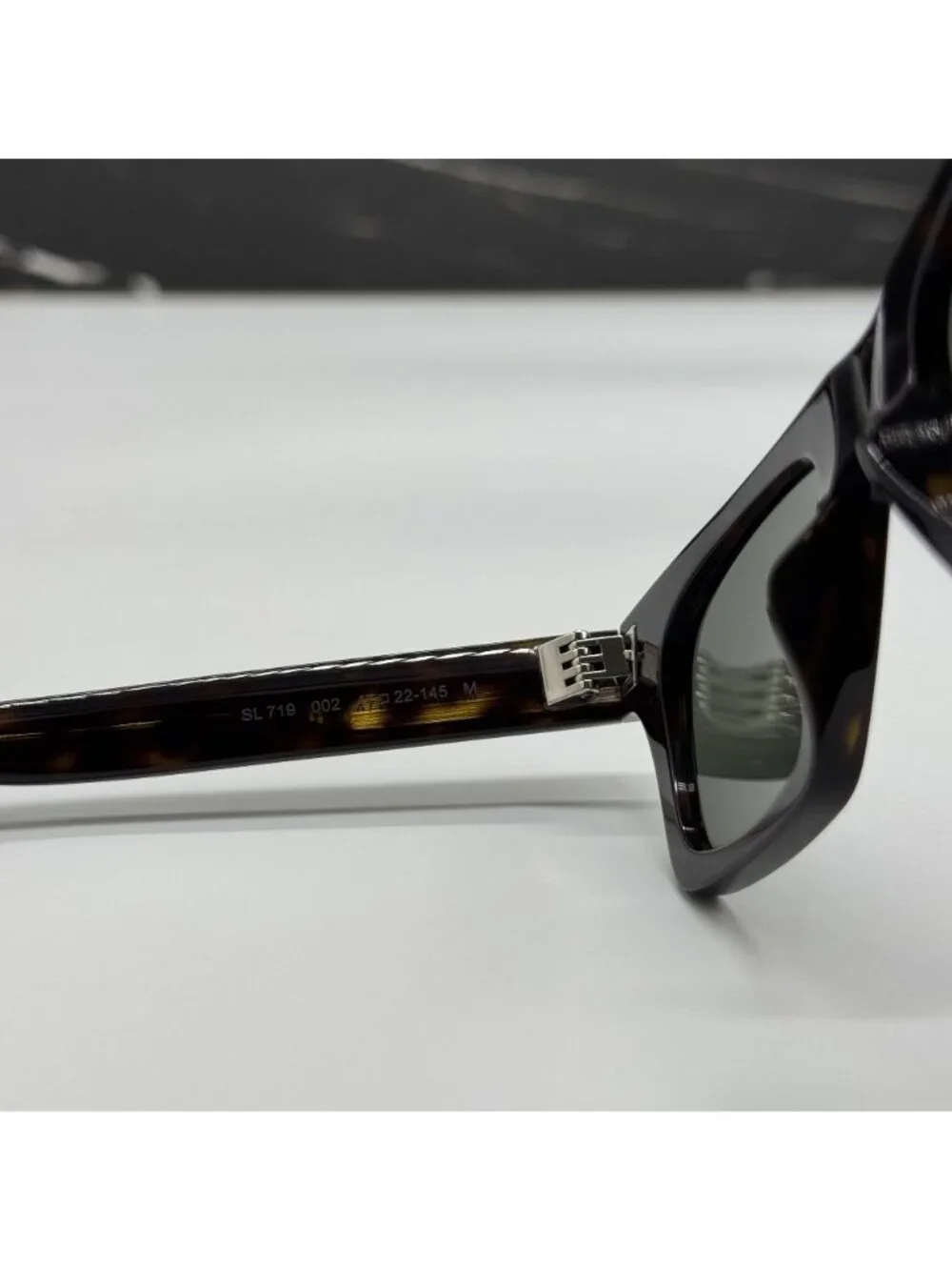 NWT Saint Laurent SL719 002 Havana Gray Unisex Sunglasses